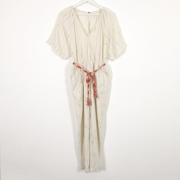 Feather Bone by Anthropologie Cream Boho Jumpsuit - Picture 8 of 10
